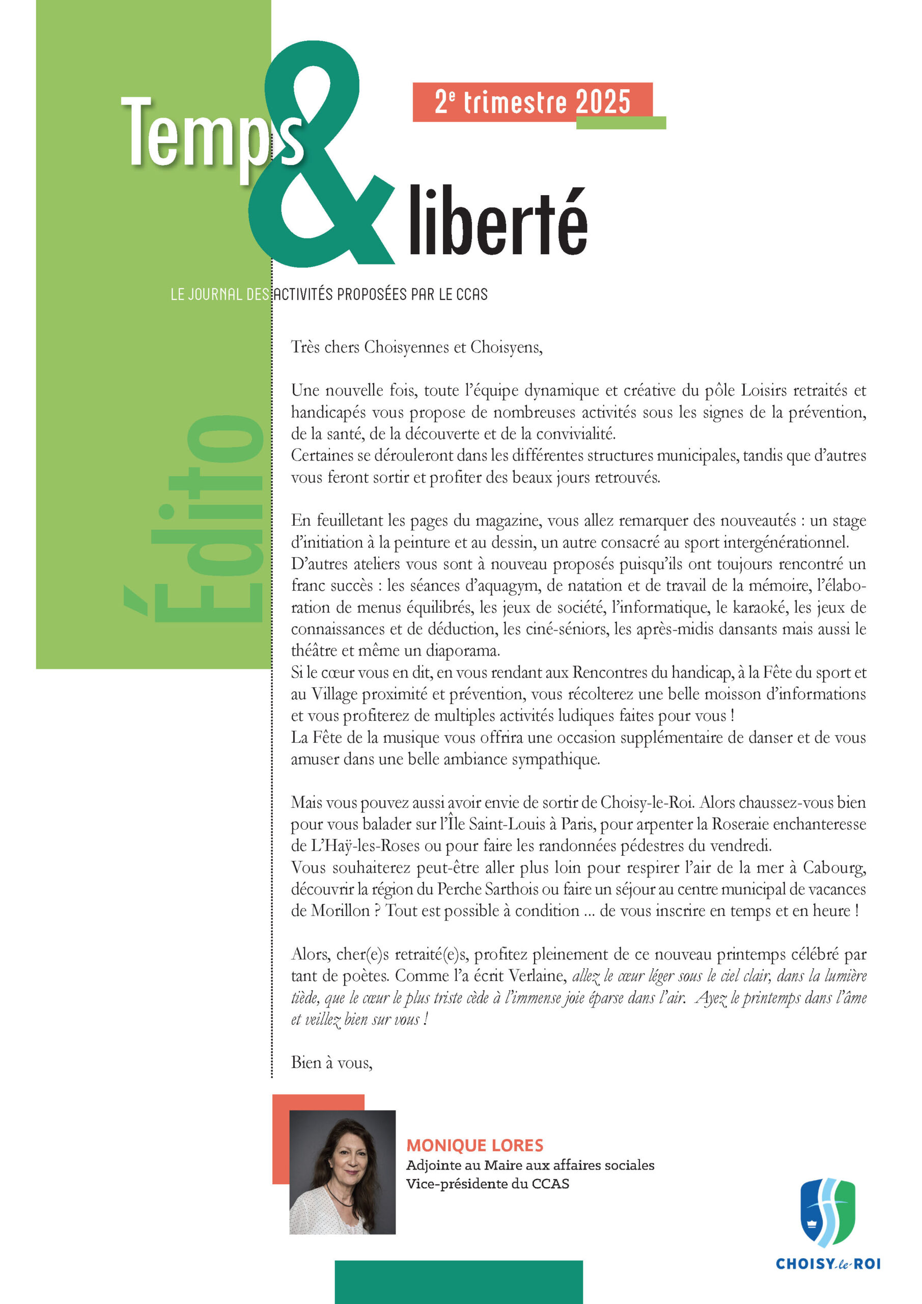 Pôle Loisirs, retraités et handicapés 1 Temps & liberté