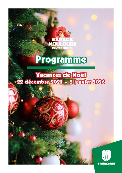 Programme vacances de Noël