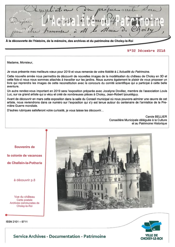 Couverture - L'actualité du patrimoine n°32