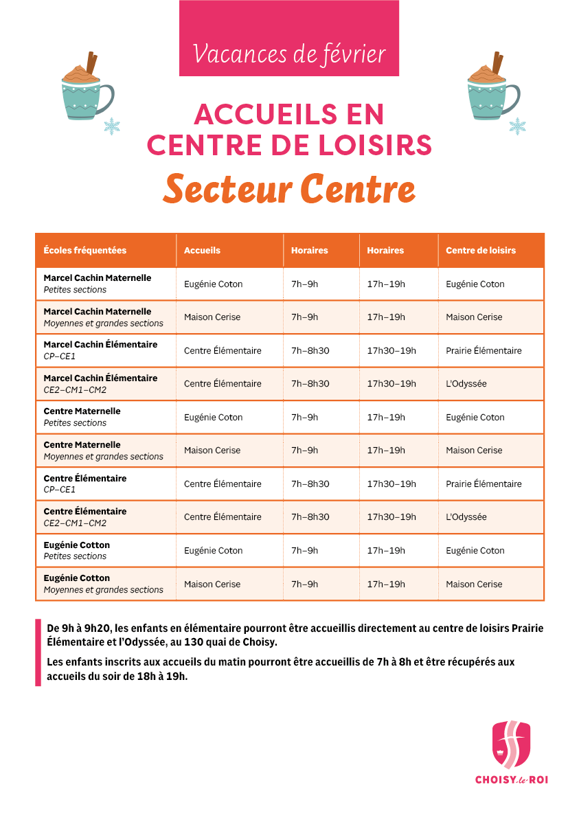 Vacances de février 2026