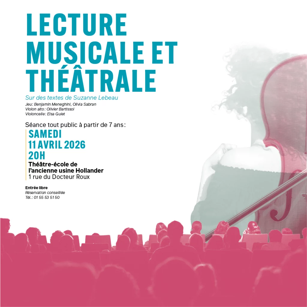 mairie choisyleroi conservatoire spectacle lecture musicale theatrale