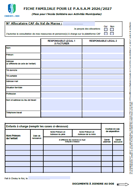 Fiche P.A.S.A.M