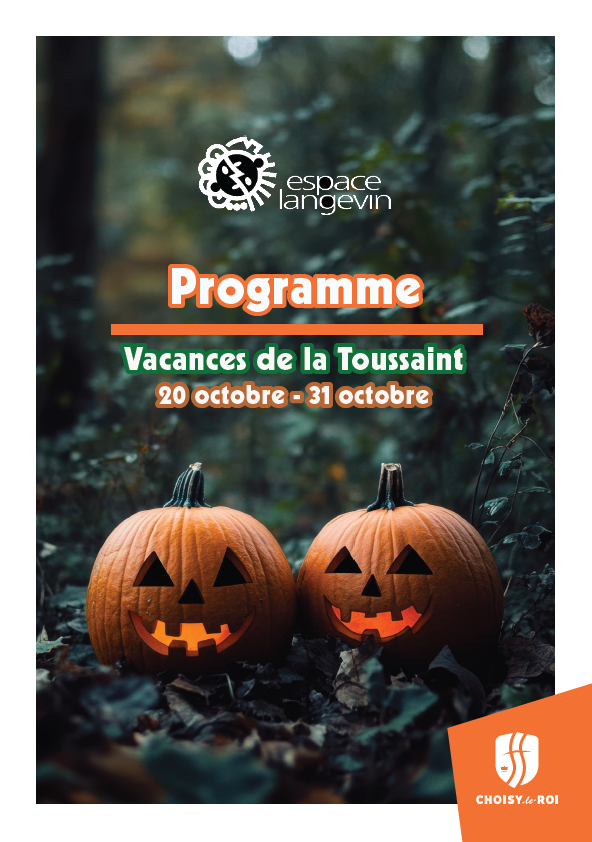 Programme vacances de la Toussaint
